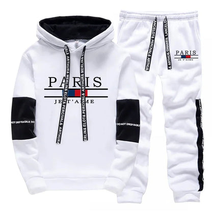 PARIS MENS HOODIE AND PANTS WINTER SET
