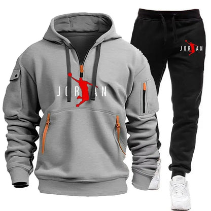 JORDAN MENS HOODIE AND PANTS WINTER SET
