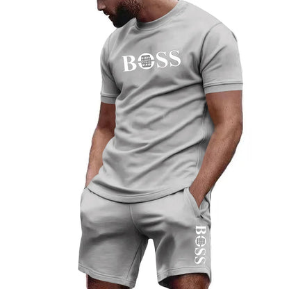 BOSS MENS TSHIRT AND SHORT SUMMER SET