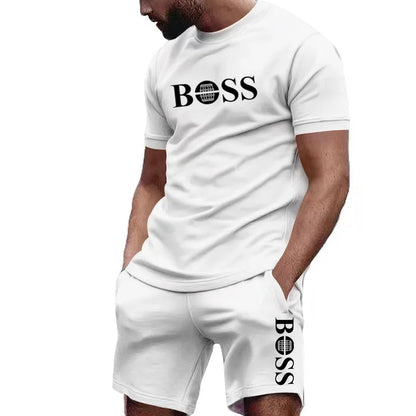 BOSS MENS TSHIRT AND SHORT SUMMER SET