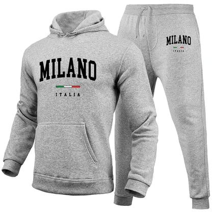 MILANO MENS HOODIE AND PANTS WINTER SET