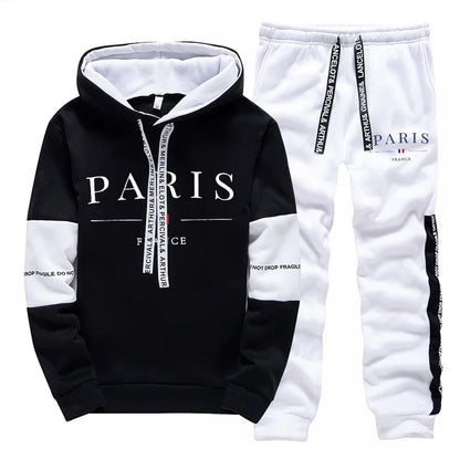 PARIS MENS HOODIE AND PANTS WINTER SET