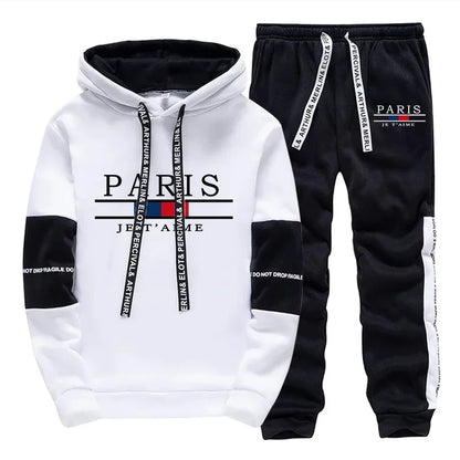 PARIS MENS HOODIE AND PANTS WINTER SET
