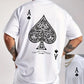 MENS CASUAL RETRO SPADE A T SHIRT